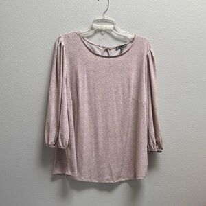 Adrianna Papell Blush Pink Blouse